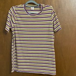Women’s striped short sleeved top